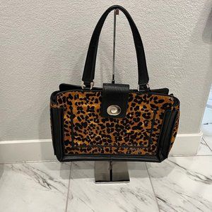 Cole Haan Calfhair/Cheetah Print Purse